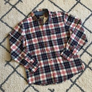 188. Tallwoods Bruno Milano plaid flannel long sleeve
